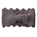 Clayre & Eef Stirnband für Frauen 10x22 cm Grau Synthetisch