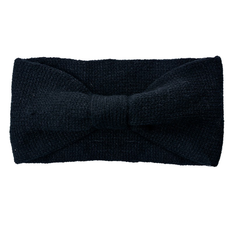 Clayre & Eef Headband for Women 10x22 cm Black Synthetic