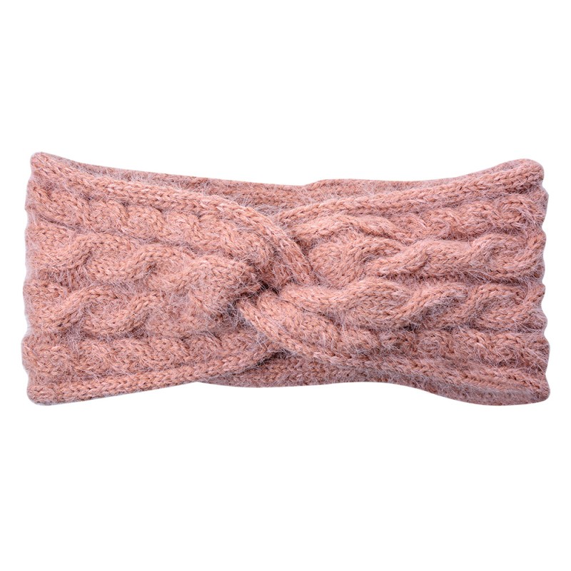 Clayre & Eef Stirnband für Frauen 10x22 cm Rosa Synthetisch