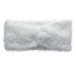 Clayre & Eef Bandeau pour femmes 10x22 cm Blanc Synthétique
