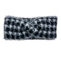 Clayre & Eef Headband for Women 10x22 cm Black White Synthetic