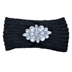 Clayre & Eef Bandeau pour femmes 10x22 cm Gris Synthétique