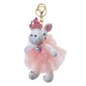 Clayre & Eef Sleutelhanger Eenhoorn Roze Synthetisch