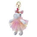 Clayre & Eef Portachiavi Unicorno Rosa Sintetico