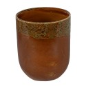 Clayre & Eef Mug 150 ml Brown White Ceramic