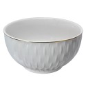 Clayre & Eef Suppenschale 300 ml Weiß Keramik