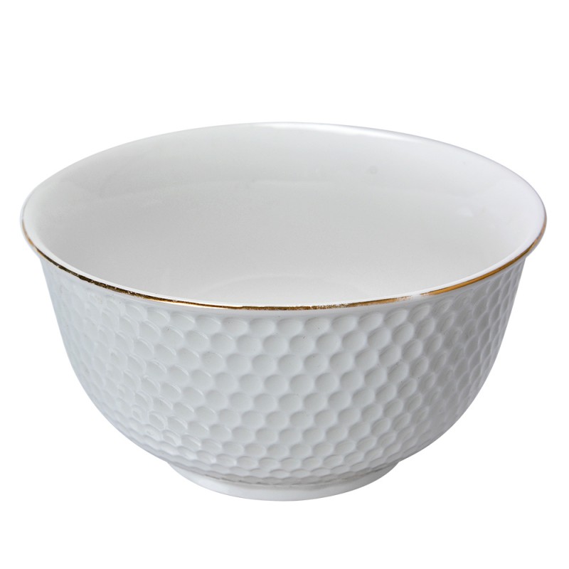 Clayre & Eef Soup Bowl 350 ml White Ceramic
