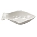 Clayre & Eef Bowl Fish 19x15x4 cm White Ceramic