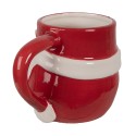Clayre & Eef Tasse Weihnachtsmann 370 ml Rot Weiß Keramik