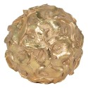 Clayre & Eef Decoration Ø 10 cm Gold colored Polyresin Round