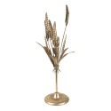 Clayre & Eef Candle holder 16x16x45 cm Gold colored Iron Leaves