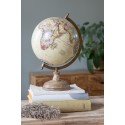 Clayre & Eef Globe 22x33 cm Jaune Bois Fer