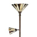 LumiLamp Floor Lamp Tiffany Ø 38x178 cm Beige Brown Glass