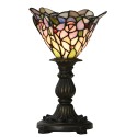 LumiLamp Tiffany Tafellamp  Ø 20x30 cm Roze Paars Glas