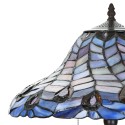LumiLamp Lampada da tavolo Tiffany Ø 40x60 cm Blu Viola Vetro