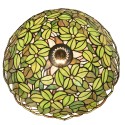 LumiLamp Ceiling Lamp Tiffany Ø 41x24 cm Green Glass