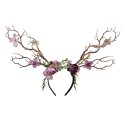 Clayre & Eef Headband Girl Pink Plastic Branches