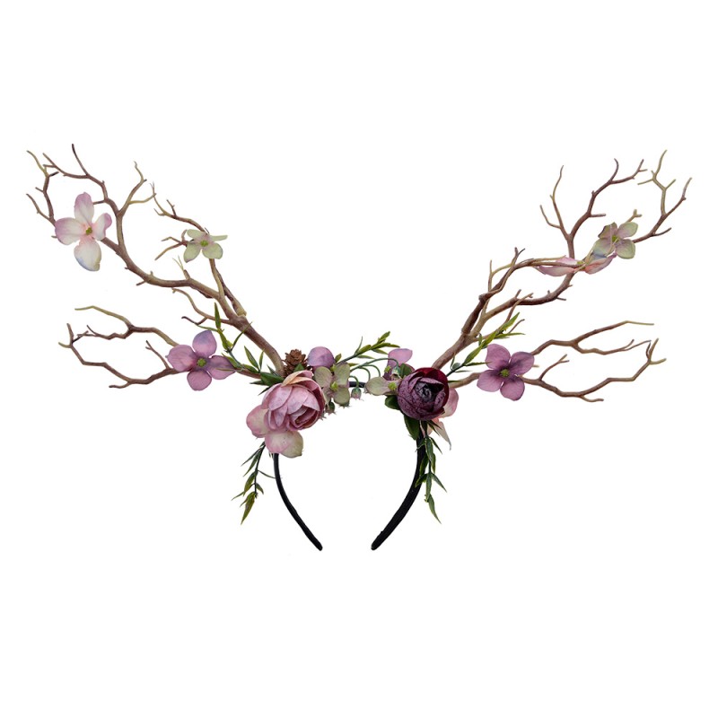 Clayre & Eef Headband Girl Pink Plastic Branches