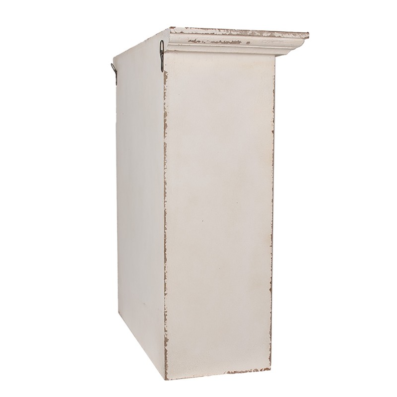 Clayre & Eef Wall Rack 56x23x58 cm White Wood product