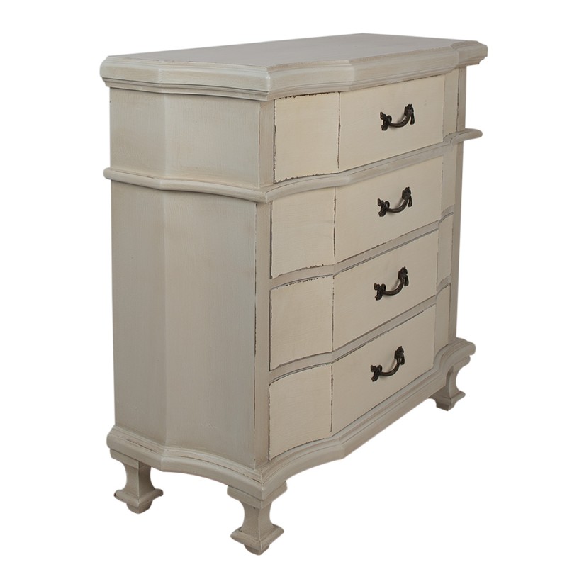 Clayre & Eef Chest of Drawers 89x38x88 cm Beige Wood
