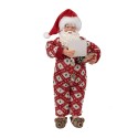 Clayre & Eef Figurine Santa Claus 28 cm Red Textile on Plastic