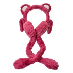 Clayre & Eef Cache-oreilles pour enfants one size Rose Peluche