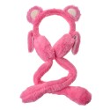 Clayre & Eef Cache-oreilles pour enfants one size Rose Peluche