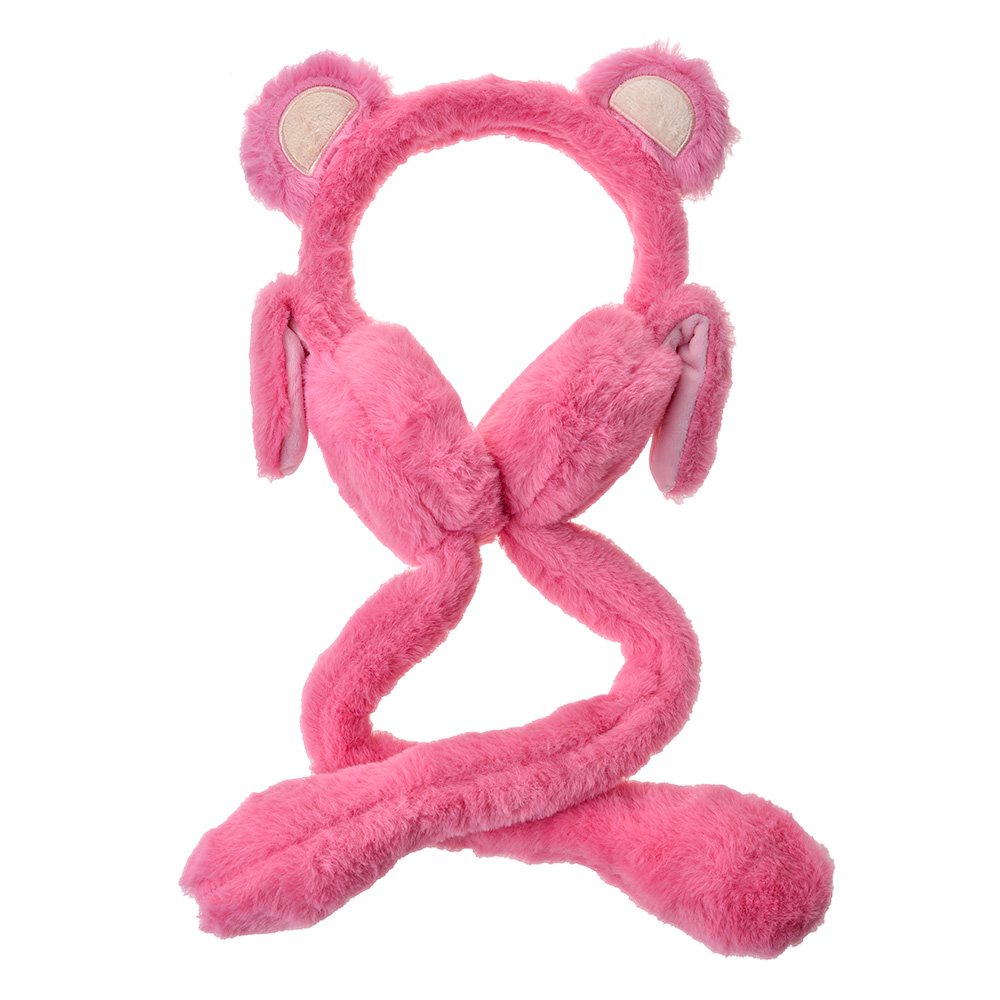 Clayre & Eef Oorwarmers Kinderen one size Roze Polyester afbeelding