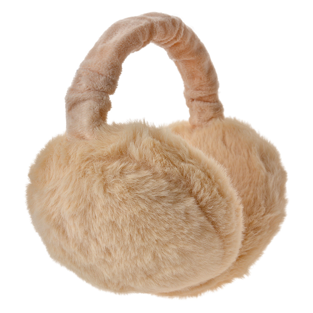 Clayre & Eef Oorwarmers one size Beige Polyester afbeelding