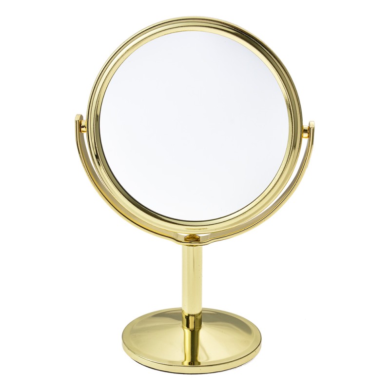 Clayre & Eef Mirror Ø 11x17 cm Gold colored Metal Glass Round