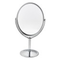 Clayre & Eef Mirror Ø 9x16 cm Silver colored Metal Glass Round