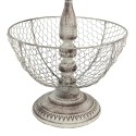 Clayre & Eef 2-Tiered Stand Ø 30x44 cm Beige Iron Round