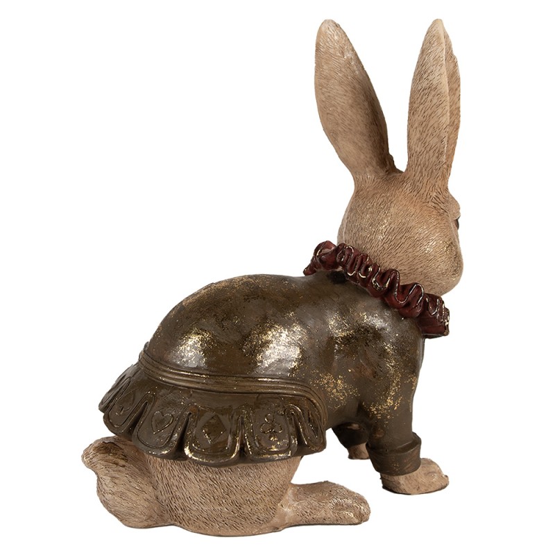 Clayre & Eef Figur Kaninchen 29 cm Braun Polyresin