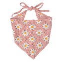 Clayre & Eef Bandana pour enfant 80 cm Rose Coton Fleurs