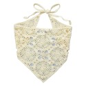 Clayre & Eef Kinder-Bandana 80 cm Beige Baumwolle