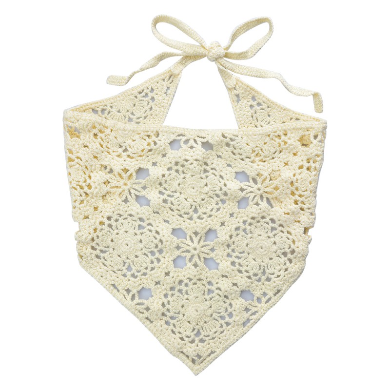 Clayre & Eef Bandana pour enfant 80 cm Beige Coton