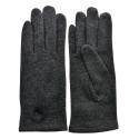 Clayre & Eef Winter Gloves 9x24 cm Grey Polyester