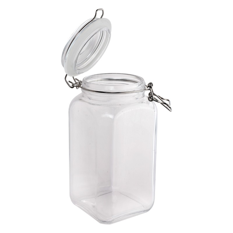 Clayre & Eef Storage Jar 1800 ml Transparent Glass