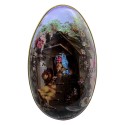 Clayre & Eef Decoration Egg 11 cm Purple Aluminium