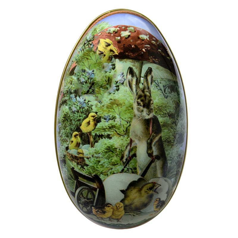 Clayre & Eef Decoration Egg 11 cm Green Aluminium