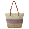 Clayre & Eef Beach Bag 46x30 cm Purple Synthetic
