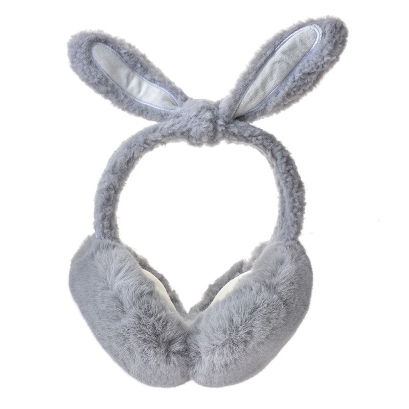 Clayre & Eef Cache-oreilles pour enfants one size Gris Peluche