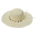 Clayre & Eef Women's Hat Beige Paper straw