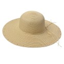 Clayre & Eef Chapeau de femme Beige Paille en papier