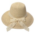 Clayre & Eef Chapeau de femme Beige Paille en papier