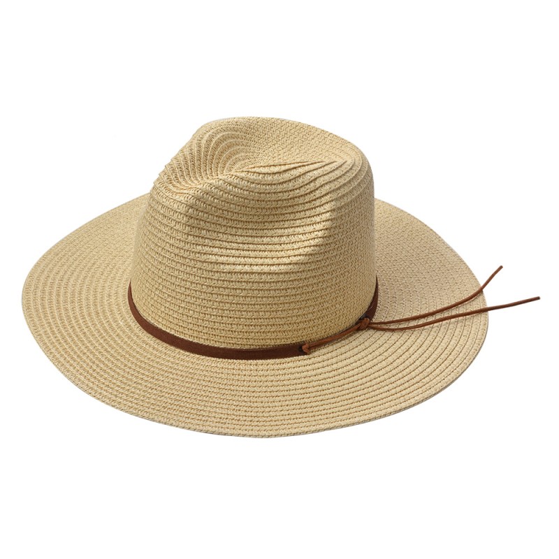 Clayre & Eef Cappello da donna Beige Paglia di carta