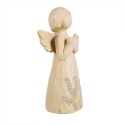 Clayre & Eef Figurine décorative Ange 12 cm Beige Polyrésine