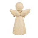 Clayre & Eef Figurine décorative Ange 12 cm Beige Polyrésine