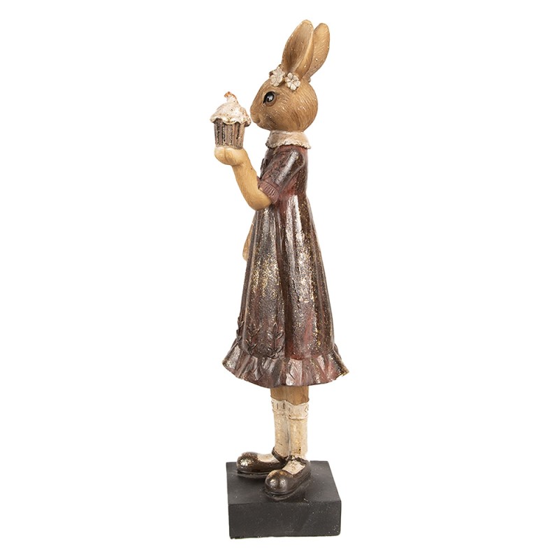 Clayre & Eef Figurine Rabbit 28 cm Brown Polyresin