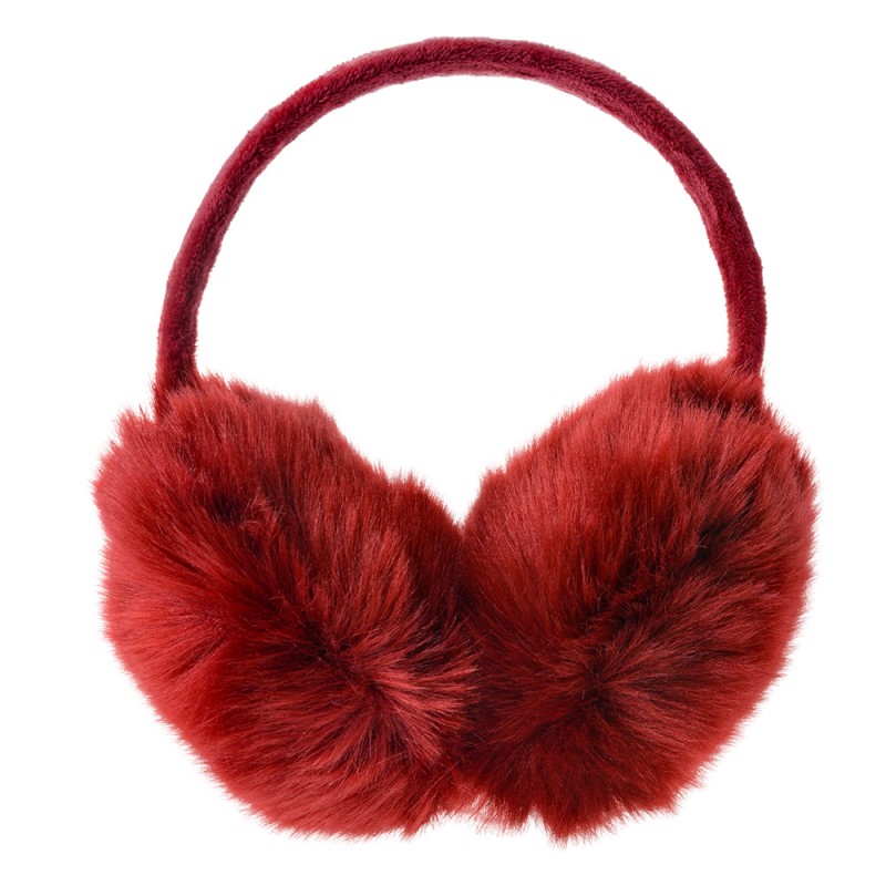 Clayre & Eef Ear Warmers Red Polyester